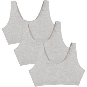 imageFruit of the Loom Womens MultiPack Tank Top Style Sports BraGreyGreyGrey