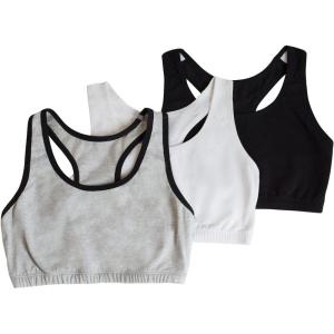 imageFruit of the Loom Womens MultiPack Tank Top Style Sports BraHeather Grey With BlackWhiteBlack