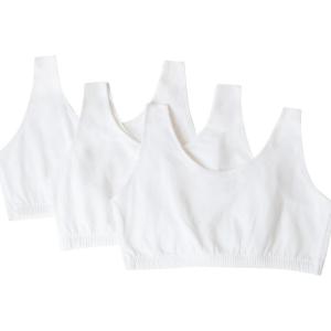 imageFruit of the Loom Womens MultiPack Tank Top Style Sports BraWhiteWhiteWhite
