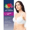 imageFruit of the Loom Womens Smooth Cotton TShirt Bra Pack  UltraSoft Flexible and Invisible Under TeesBlushing RoseWhiteGrey Heather