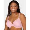 imageFruit of the Loom Womens Smooth Cotton TShirt Bra Pack  UltraSoft Flexible and Invisible Under TeesBlushing RoseWhiteGrey Heather
