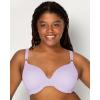 imageFruit of the Loom Womens Smooth Cotton TShirt Bra Pack  UltraSoft Flexible and Invisible Under TeesLilac WhisperPurple VelvetBlack