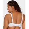 imageFruit of the Loom Womens Smooth Cotton TShirt Bra Pack  UltraSoft Flexible and Invisible Under TeesWhiteBlushing Rose