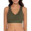 imageFruit of the Loom Womens 2Pack Full Coverage Wireless Cotton Bra  Soft ampamp Everyday ComfortDesert DuskOlive Night