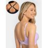 imageFruit of the Loom Womens 2Pack Stretch Wireless Bra wBuilt in PadsBlack HueLilac Whisper
