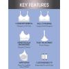 imageFruit of the Loom Womens 2Pack Stretch Wireless Bra wBuilt in PadsBlack HueLilac Whisper