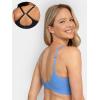 imageFruit of the Loom Womens 2Pack Stretch Wireless Bra wBuilt in PadsCornflower BlueBlack Hue