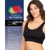 imageFruit of the Loom Womens 3Pack Seamless FullCoverage Wireless BraBlackBlackBlack
