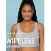 imageFruit of the Loom Womens 3Pack Seamless FullCoverage Wireless BraBlackWhiteGrey Heather