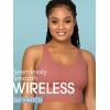 imageFruit of the Loom Womens 3Pack Seamless FullCoverage Wireless BraDesert DuskOlive NightBlack