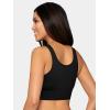 imageFruit of the Loom Womens 3Pack Seamless FullCoverage Wireless BraDesert DuskOlive NightBlack