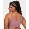 imageFruit of the Loom Womens 3Pack Seamless FullCoverage Wireless BraRose ShadowLilasPremium Plum