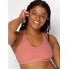 imageFruit of the Loom Womens Adjustable Shirred Front Racerback Sports Bra Multi Pack OptionsDesert DuskBlackBlushing Rose