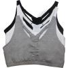 imageFruit of the Loom Womens Adjustable Shirred Front Racerback Sports Bra Multi Pack OptionsHeather GreyWhiteBlack Hue