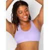 imageFruit of the Loom Womens Adjustable Shirred Front Racerback Sports Bra Multi Pack OptionsLilacGrey HeatherPurple Velvet
