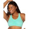 imageFruit of the Loom Womens Adjustable Shirred Front Racerback Sports Bra Multi Pack OptionsMintWhiteGreyMintWhiteGrey