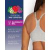 imageFruit of the Loom Womens Adjustable Shirred Front Racerback Sports Bra Multi Pack OptionsNeon Pink HeatherWhiteGrey Heather