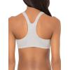 imageFruit of the Loom Womens Adjustable Shirred Front Racerback Sports Bra Multi Pack OptionsWhiteHeather GreyBlack Hue