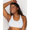 imageFruit of the Loom Womens Adjustable Shirred Front Racerback Sports Bra Multi Pack OptionsWhiteHeather GreyBlack Hue Adjustable