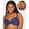 imageFruit of the Loom Womens MultiPack Cotton TShirt Bra  UltraSoft Flexible and Invisible Under TeesDeja BlueSkipper BlueGrey Heather