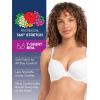 imageFruit of the Loom Womens MultiPack Cotton TShirt Bra  UltraSoft Flexible and Invisible Under TeesWhiteBlushing Rose