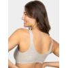 imageFruit of the Loom Womens MultiPack Front Closure Cotton BraBlack HueHeather Grey 2pack