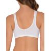 imageFruit of the Loom Womens MultiPack Front Closure Cotton BraBlackWhiteHeather Grey 3pack