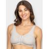 imageFruit of the Loom Womens MultiPack Front Closure Cotton BraBlackWhiteHeather Grey 3pack