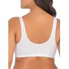 imageFruit of the Loom Womens MultiPack Front Closure Cotton BraBlue Gem HeatherWhiteGrey 3pack