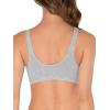 imageFruit of the Loom Womens MultiPack Front Closure Cotton BraBlue Gem HeatherWhiteGrey 3pack