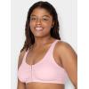 imageFruit of the Loom Womens MultiPack Front Closure Cotton BraBlushing RoseCharcoal Heather 2pack