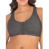 imageFruit of the Loom Womens MultiPack Front Closure Cotton BraBlushing RoseCharcoalWhite 3pack