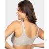 imageFruit of the Loom Womens MultiPack Front Closure Cotton BraDancing RosebudsLilasGrey