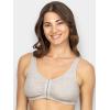 imageFruit of the Loom Womens MultiPack Front Closure Cotton BraHeather GreyWhite 2pack