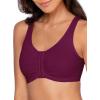 imageFruit of the Loom Womens MultiPack Front Closure Cotton BraLilac WhisperWhitePurple Velvet