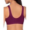 imageFruit of the Loom Womens MultiPack Front Closure Cotton BraLilac WhisperWhitePurple Velvet