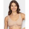 imageFruit of the Loom Womens MultiPack Front Closure Cotton BraSandBlack 2pack
