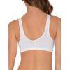 imageFruit of the Loom Womens MultiPack Front Closure Cotton BraWhiteBlushing Rose 2pack