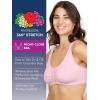 imageFruit of the Loom Womens MultiPack Front Closure Cotton BraWhiteBlushing Rose 2pack