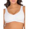 imageFruit of the Loom Womens MultiPack Front Closure Cotton BraWhiteWhite 2pack