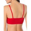 imageFruit of the Loom Womens MultiPack Spaghetti Strap Cotton Sports BraBlack HueBlack HueWhiteWhiteRed HotRed Hot