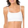 imageFruit of the Loom Womens MultiPack Spaghetti Strap Cotton Sports BraBlackWhiteHeather Grey