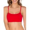 imageFruit of the Loom Womens MultiPack Spaghetti Strap Cotton Sports BraBlackWhiteRed Hot
