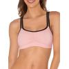 imageFruit of the Loom Womens MultiPack Spaghetti Strap Cotton Sports BraBlushing Rose With BlackCharcoalBlack
