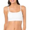 imageFruit of the Loom Womens MultiPack Spaghetti Strap Cotton Sports BraBlushing RoseWhiteWhiteBlack 4pack