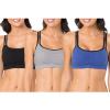 imageFruit of the Loom Womens MultiPack Spaghetti Strap Cotton Sports BraGrey HeatherNavy HeatherBlack