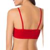 imageFruit of the Loom Womens MultiPack Spaghetti Strap Cotton Sports BraKaleidoscopeCharcoalRed Hot