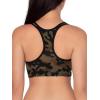 imageFruit of the Loom Womens MultiPack Spaghetti Strap Cotton Sports BraPetite Modern CamoWhiteBlack