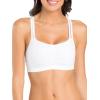 imageFruit of the Loom Womens MultiPack Spaghetti Strap Cotton Sports BraPetite Modern CamoflageWhiteBlack