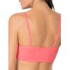 imageFruit of the Loom Womens MultiPack Spaghetti Strap Cotton Sports BraPin DotPopsicle PinkWhite